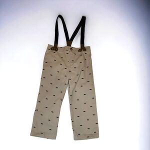 Dinosaur Khaki Suspender Pants